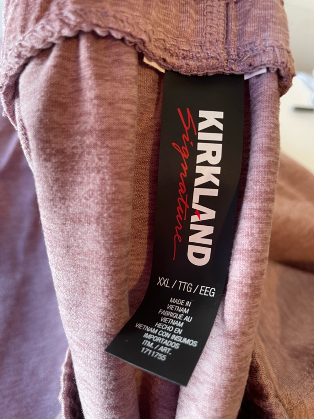 Lot of 3 Kirkland Signature Womens Joggers in Light Pink, Maroon & Black - Picture 2 of 5